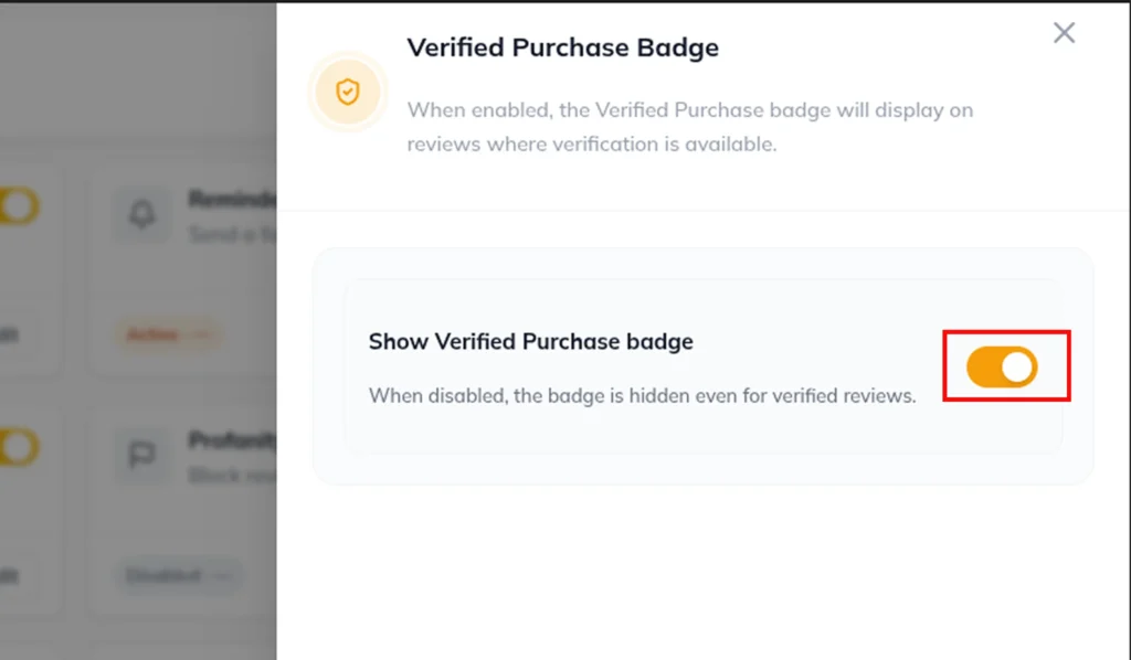 badge toggle