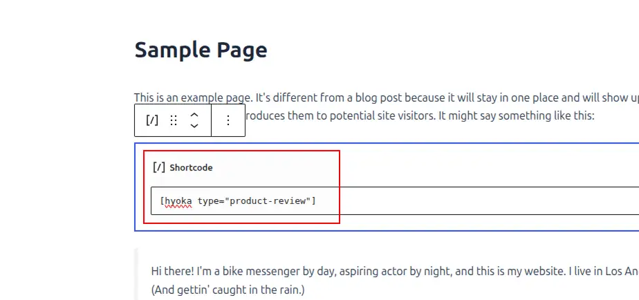 shortcode-implemeted