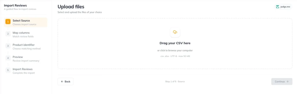 upload imports